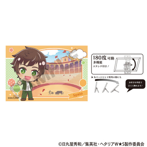 『ヘタリア World★Stars』アート缶バッジ スペイン ちまにわ